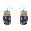 Feather Dress Drop Earrings