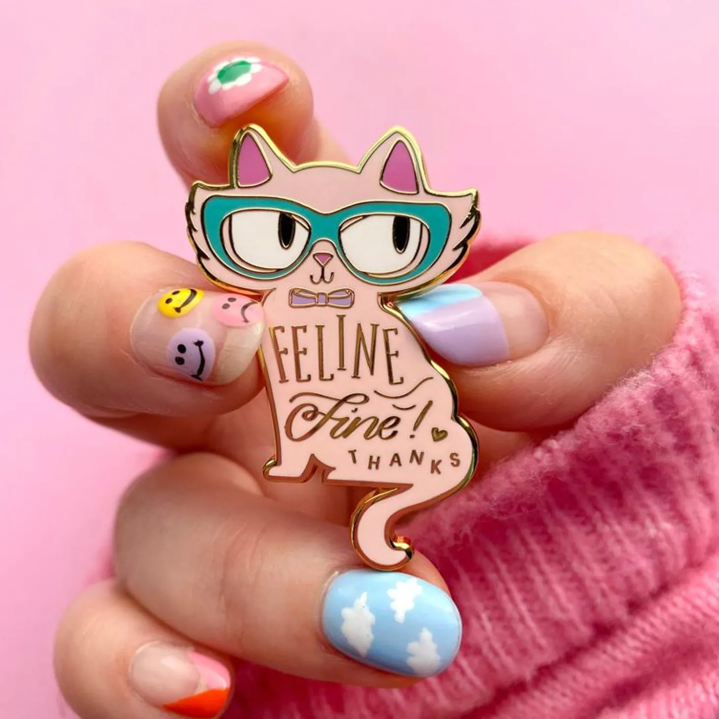 Feline Fine Enamel Pin