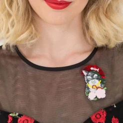 Feline First Mate Cat Brooch