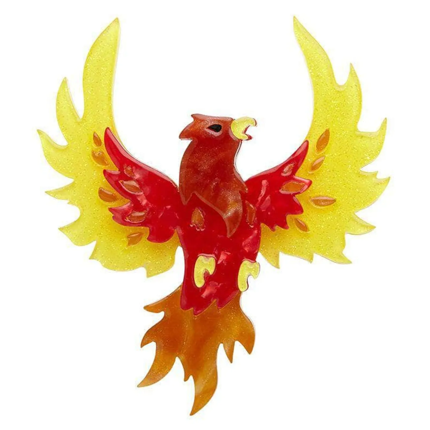 Fiery Fawkes Brooch