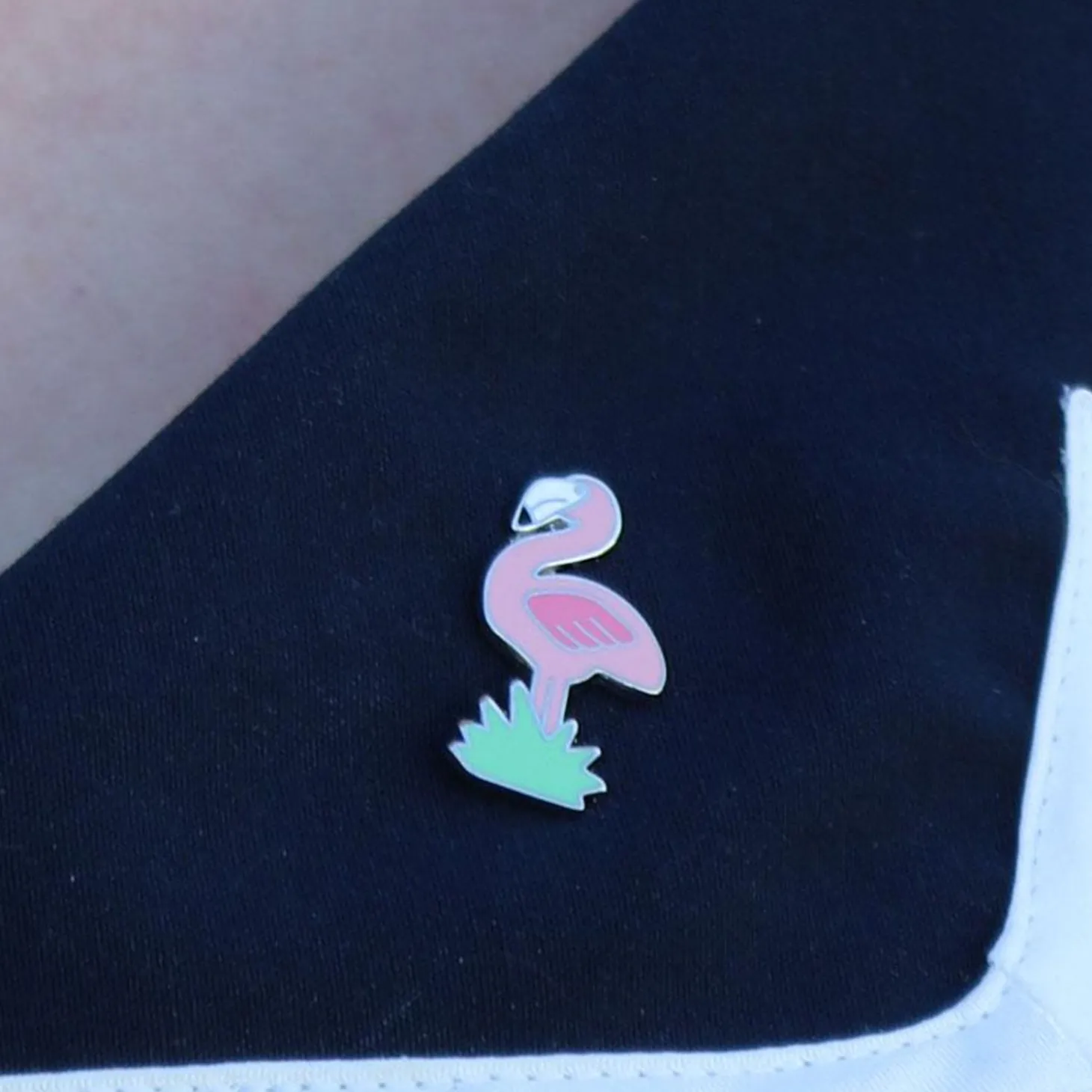 Flamboyant Flamingo Funk Enamel Pin
