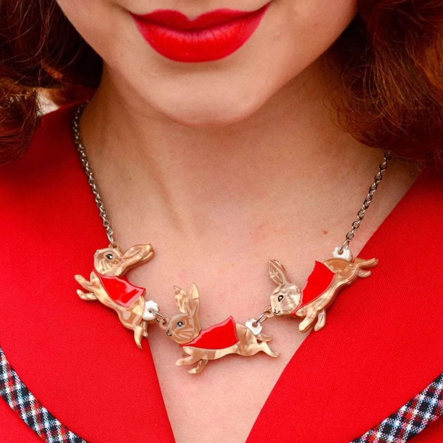 Flopsy, Mopsy & Cottontail Necklace
