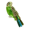 Flossie The Budgie Brooch