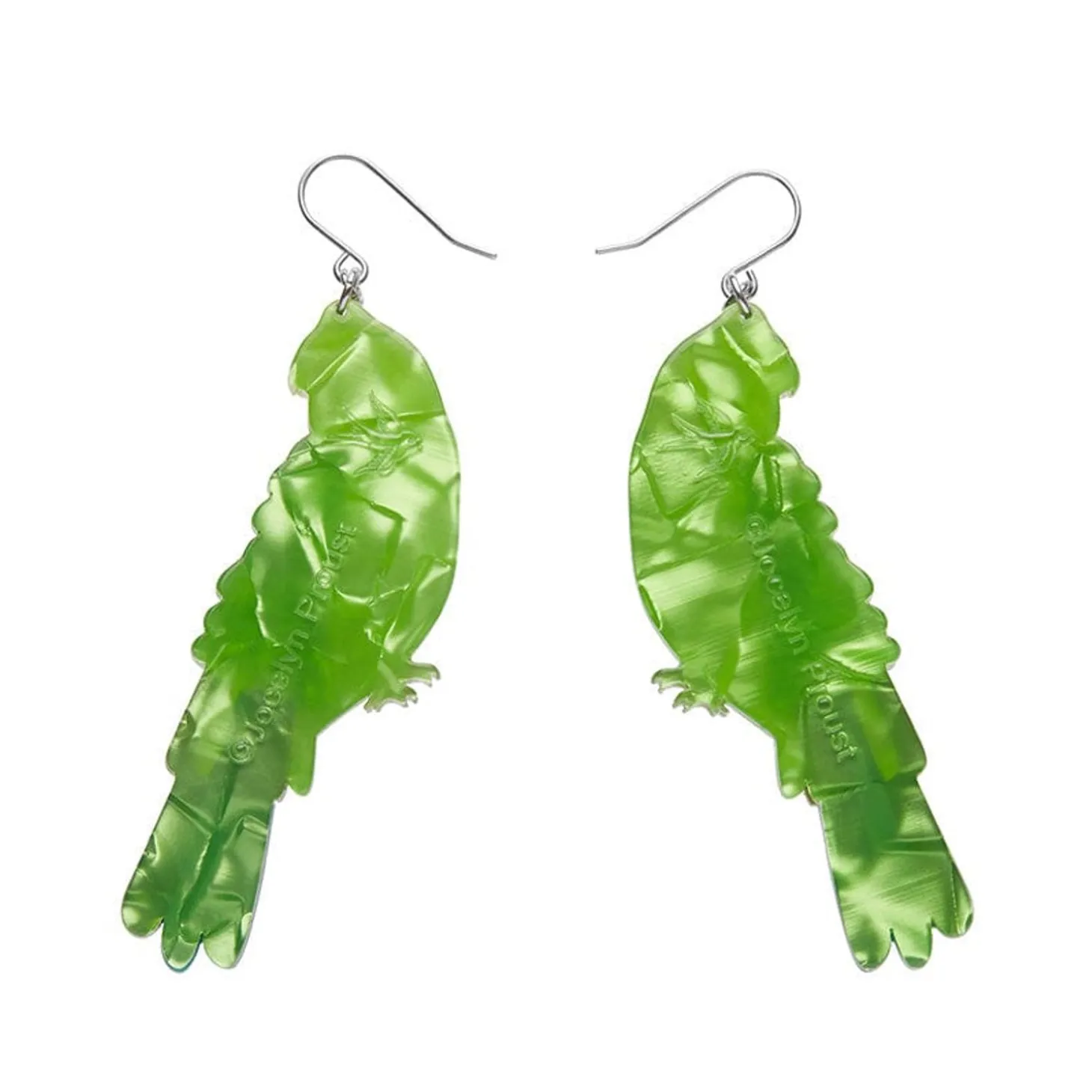 Flossie The Budgie Drop Earrings