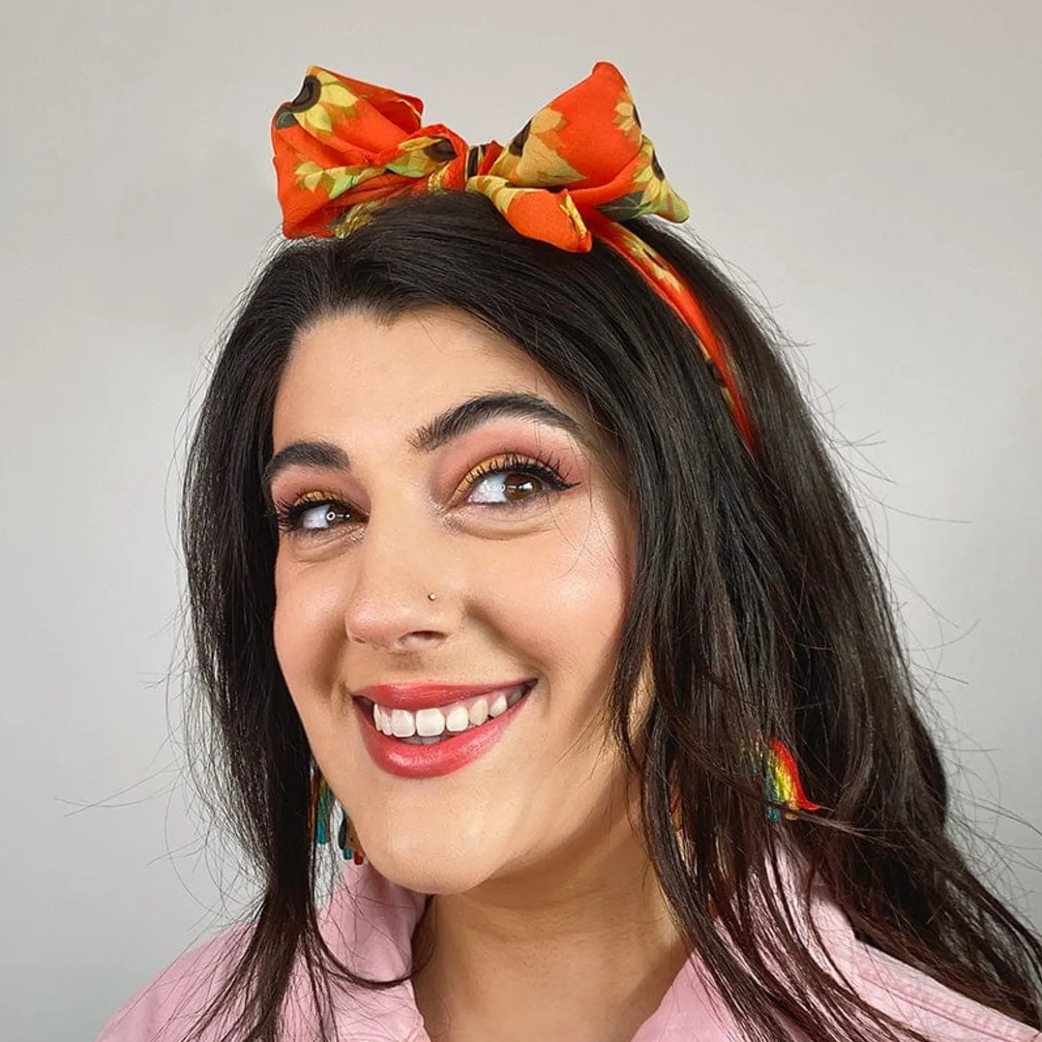 Follow The Sun Head Scarf Orange