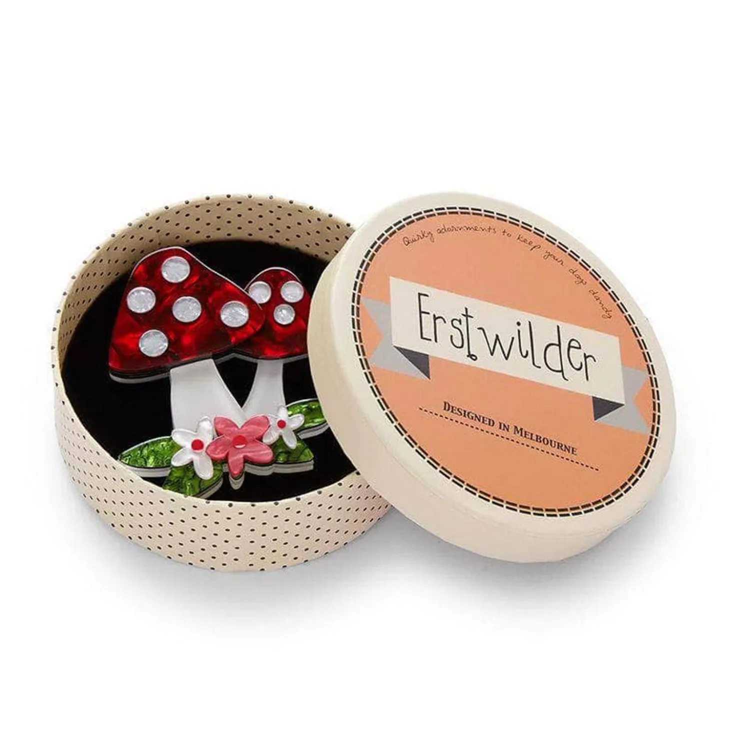 Forest Fun Guy Brooch