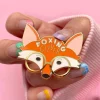 Foxing Clever Enamel Pin