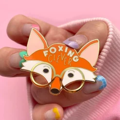 Foxing Clever Enamel Pin
