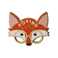 Foxing Clever Enamel Pin