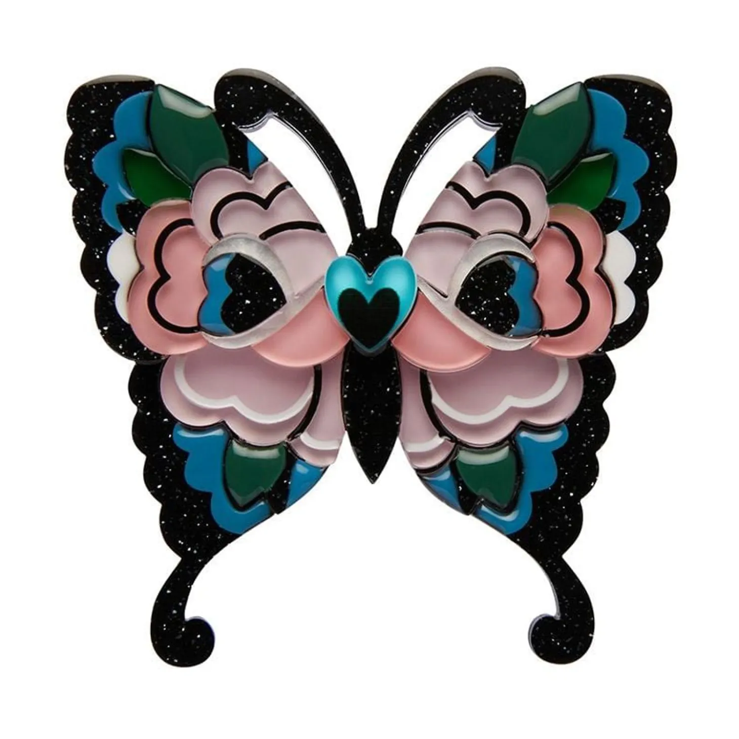 Fright Of The Butterfly Brooch