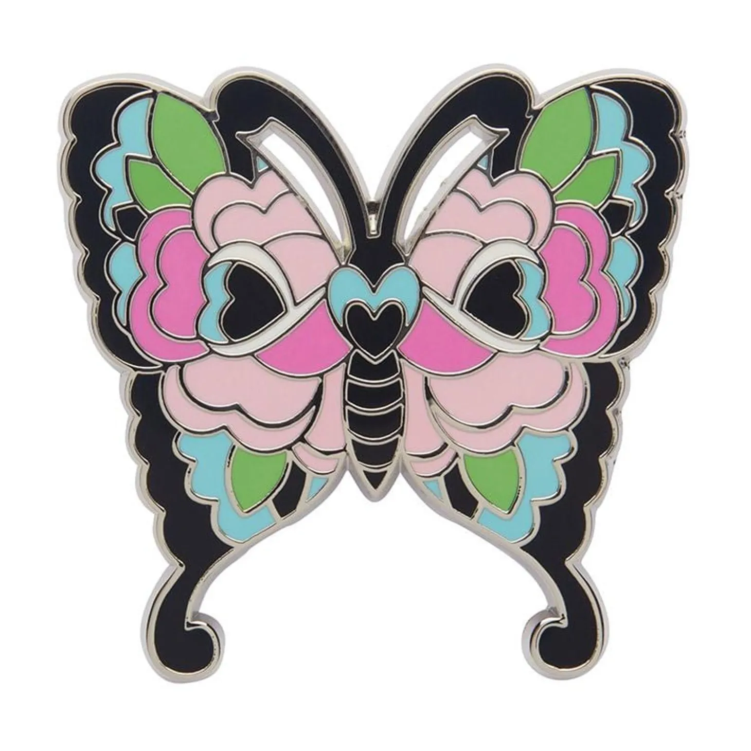 Fright Of The Butterfly Enamel Pin