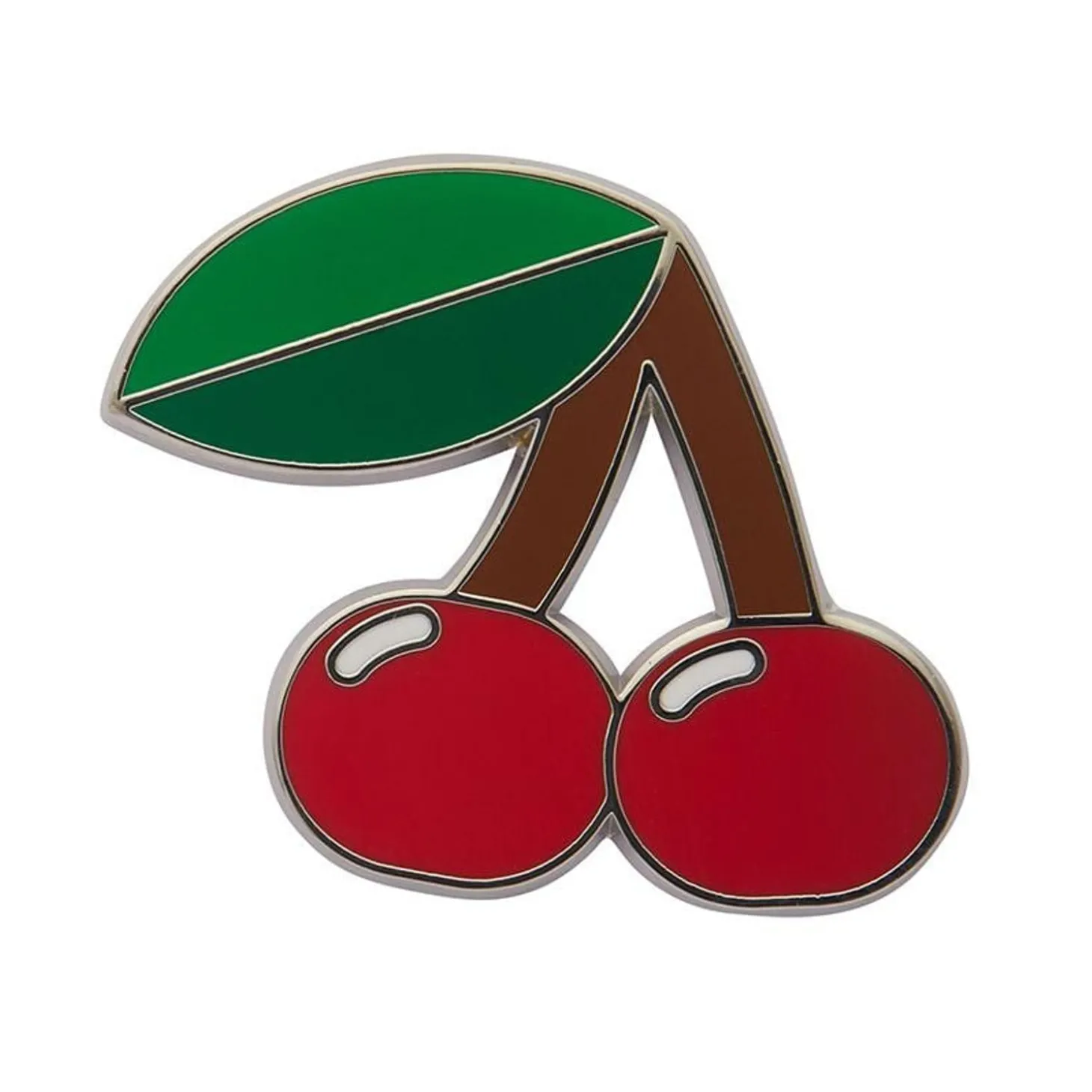 Fruit Salad Cherries Enamel Pin
