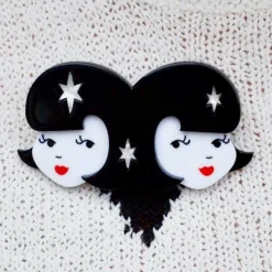 Gemini The Gentle Brooch