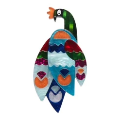 Good Tidings Peacock Brooch