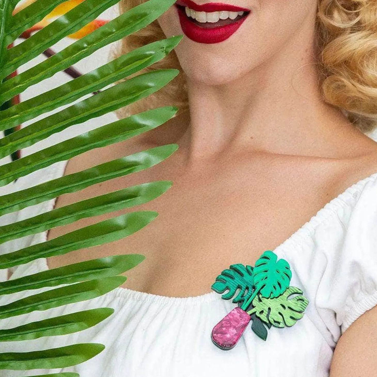 Green Eyed Monster Brooch
