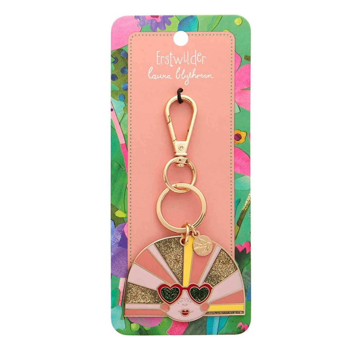 Groovy U.V. Enamel Key Ring