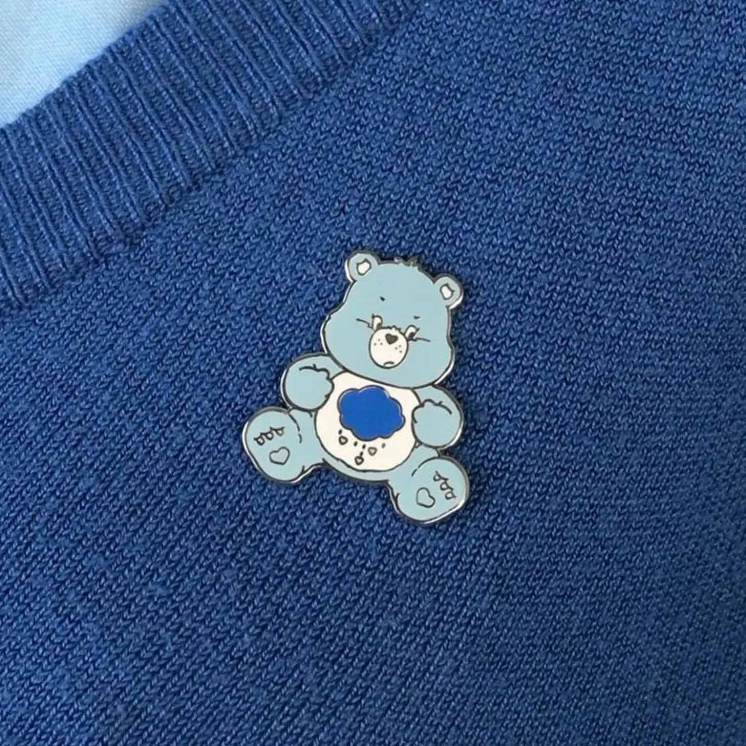 Grumpy Bear Enamel Pin