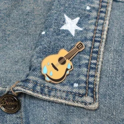 Guitar Blues Enamel Pin