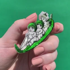 Gumnut Toboggan Brooch