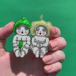 Gumnut Twins Brooch