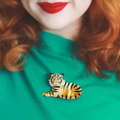 Hairy Hobbes Tiger Brooch