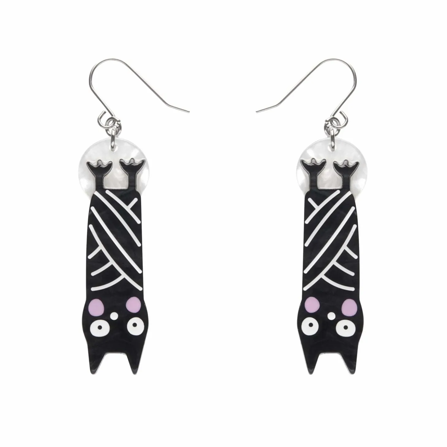 Halloween Hang-Up Bat Drop Earrings