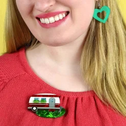 Happy Glamper Brooch