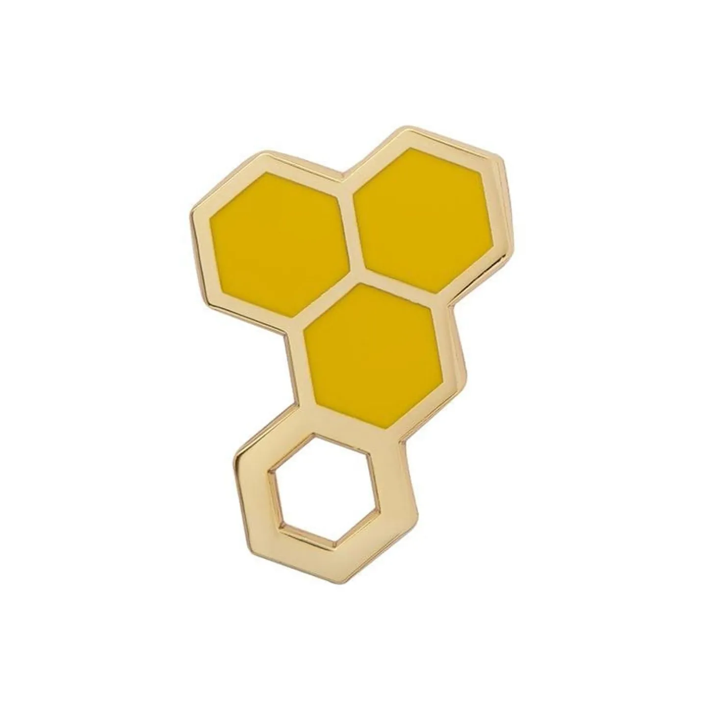 Happy Honeycomb Enamel Pin