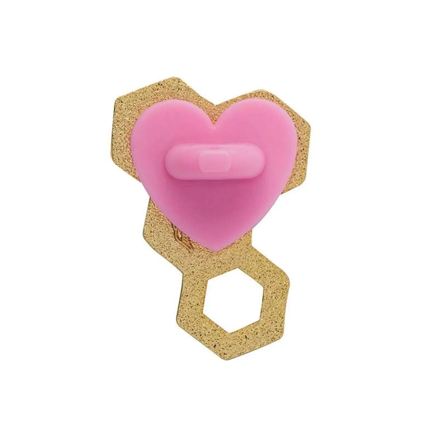 Happy Honeycomb Enamel Pin