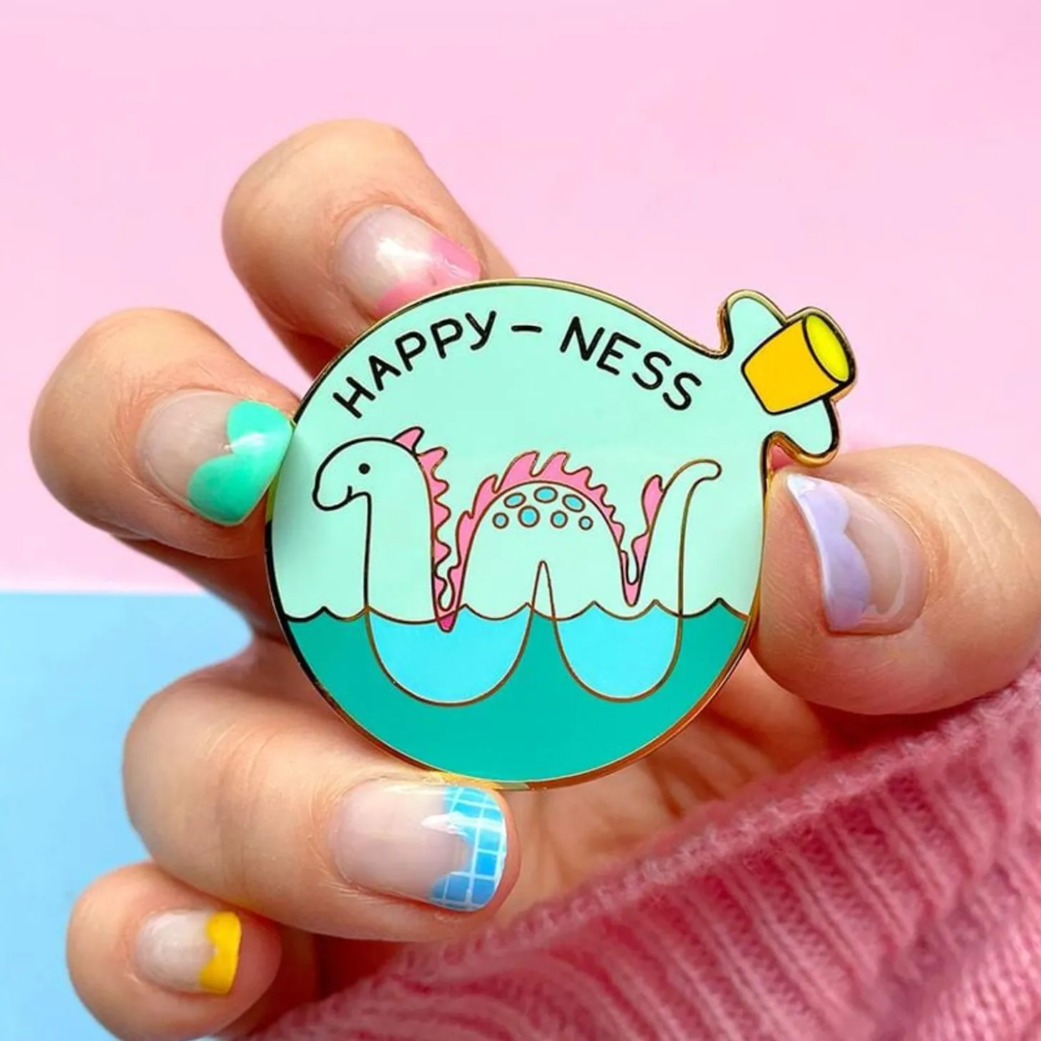 Happy Ness Enamel Pin