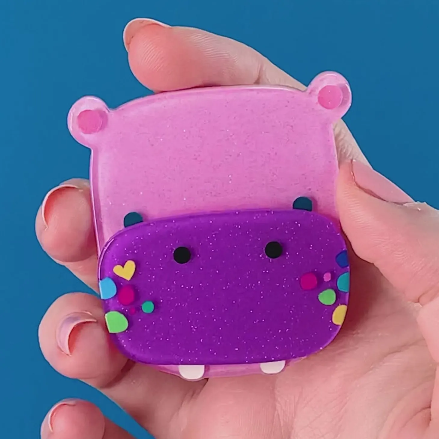 Harrie The Hippo Brooch