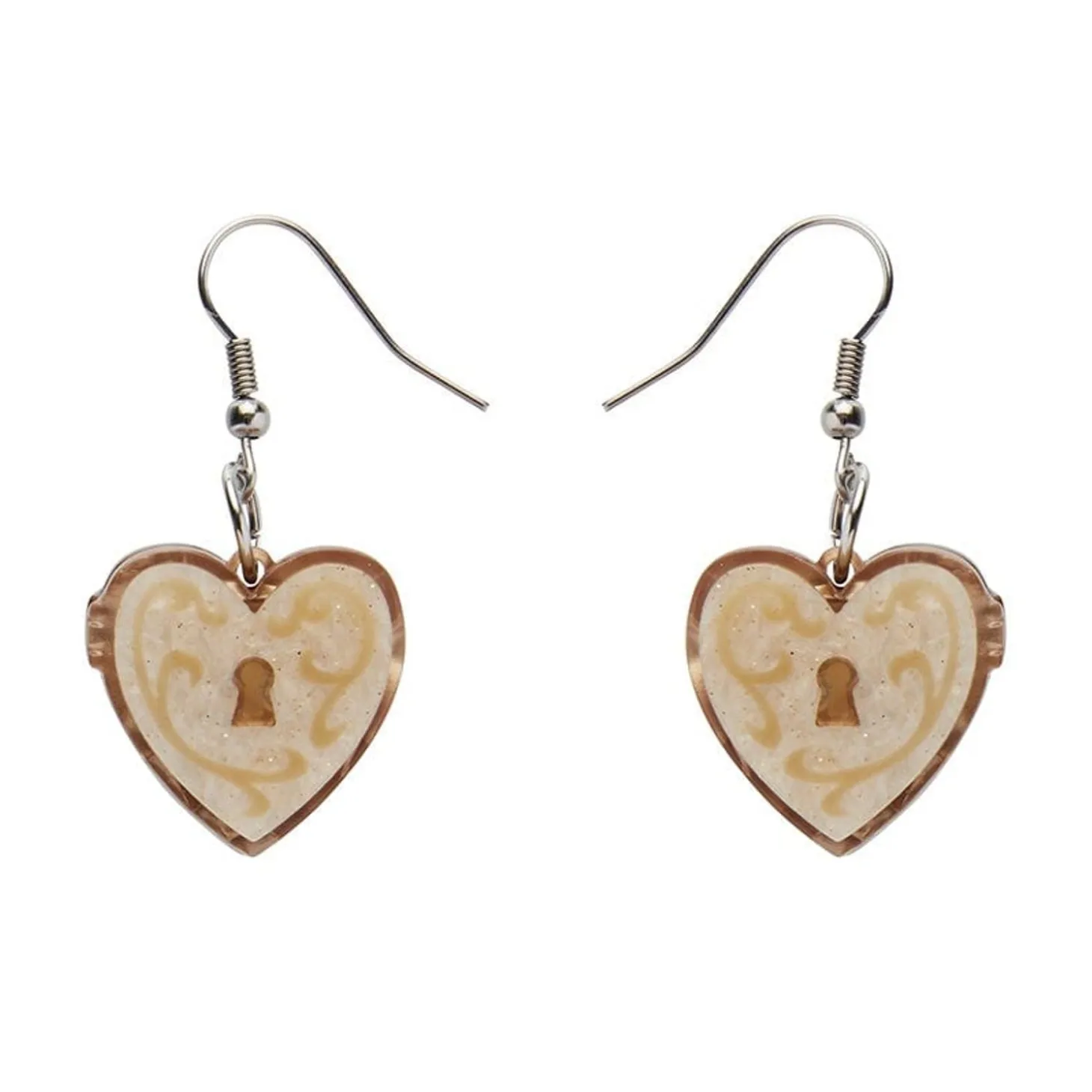 Heart Of Cache Drop Earrings