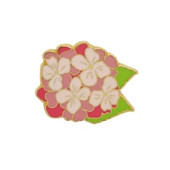 Heartfelt Hydrangea Enamel Pin