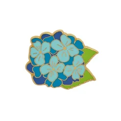 Heartfelt Hydrangea Enamel Pin