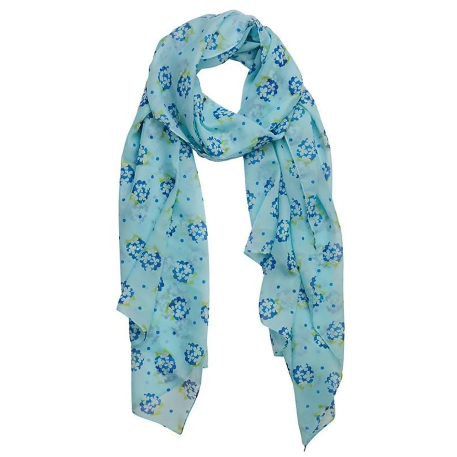 Heartfelt Hydrangea Neck Large Neck Scarf