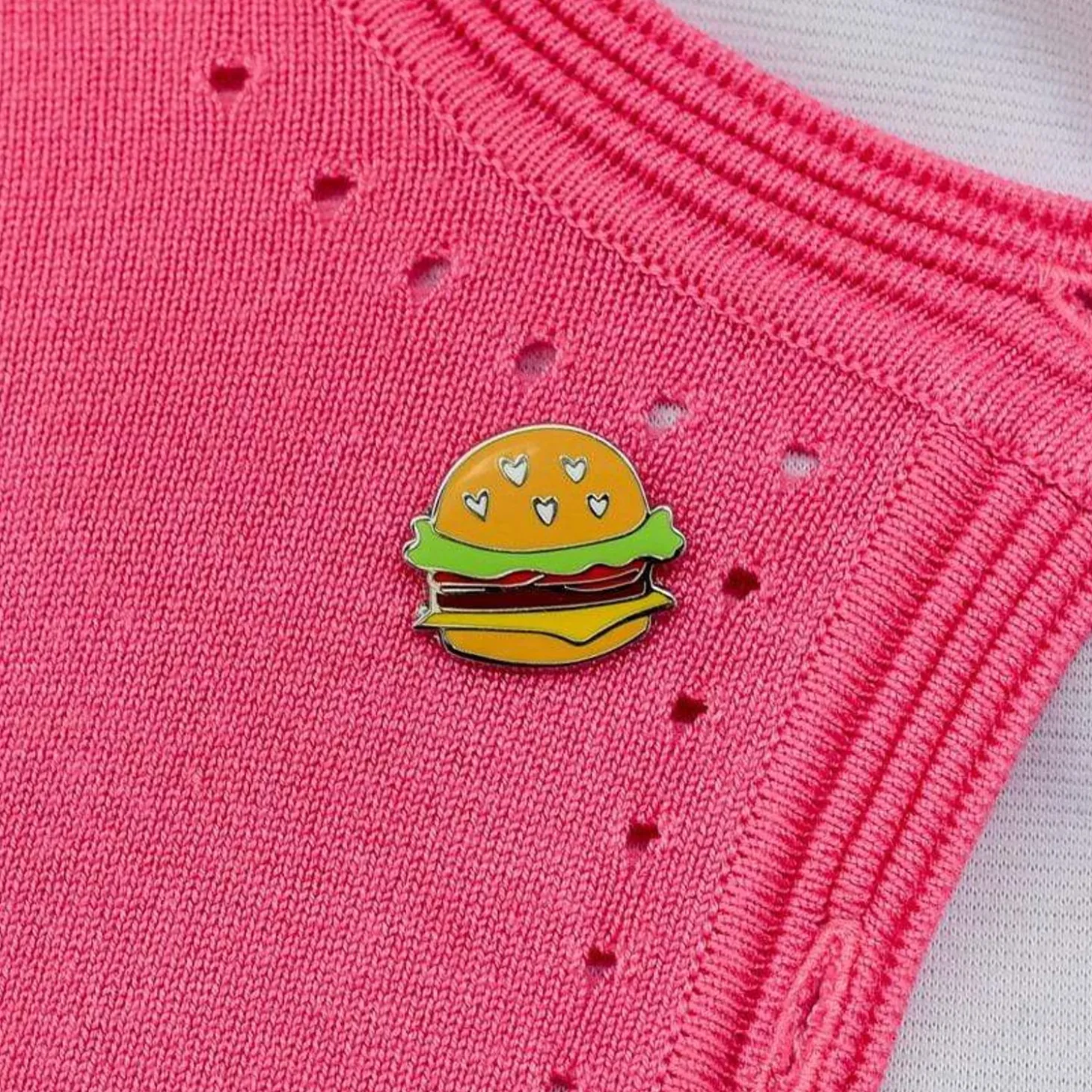 Hearty Hamburger Enamel Pin
