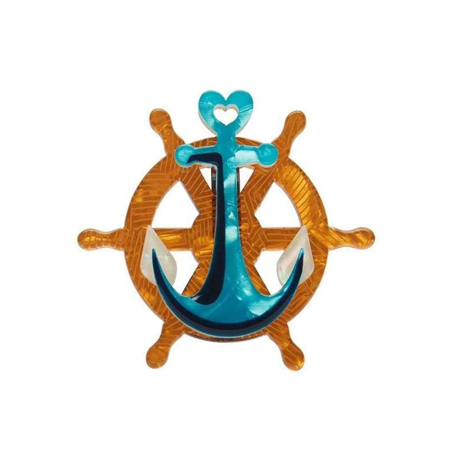 Helm And Home Mini Brooch