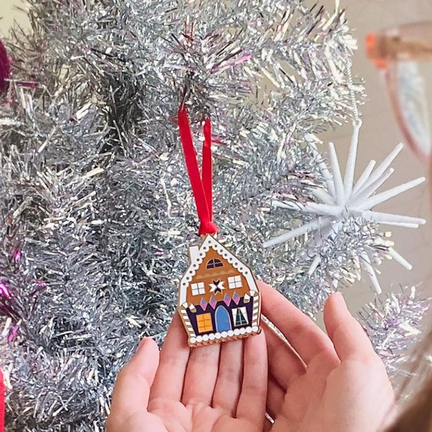 Holiday Home Enamel Tree Ornament