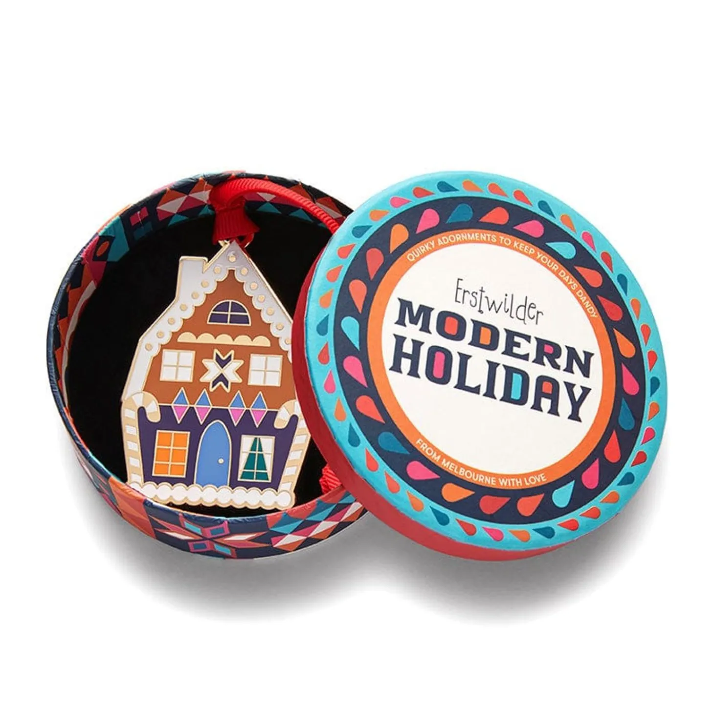 Holiday Home Enamel Tree Ornament