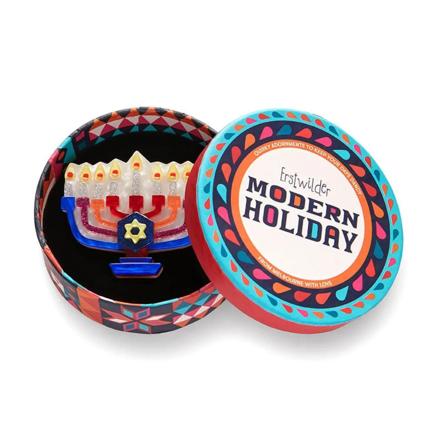 Holiday Lamp Brooch