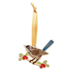 Holly Wagtail Christmas Tree Ornament