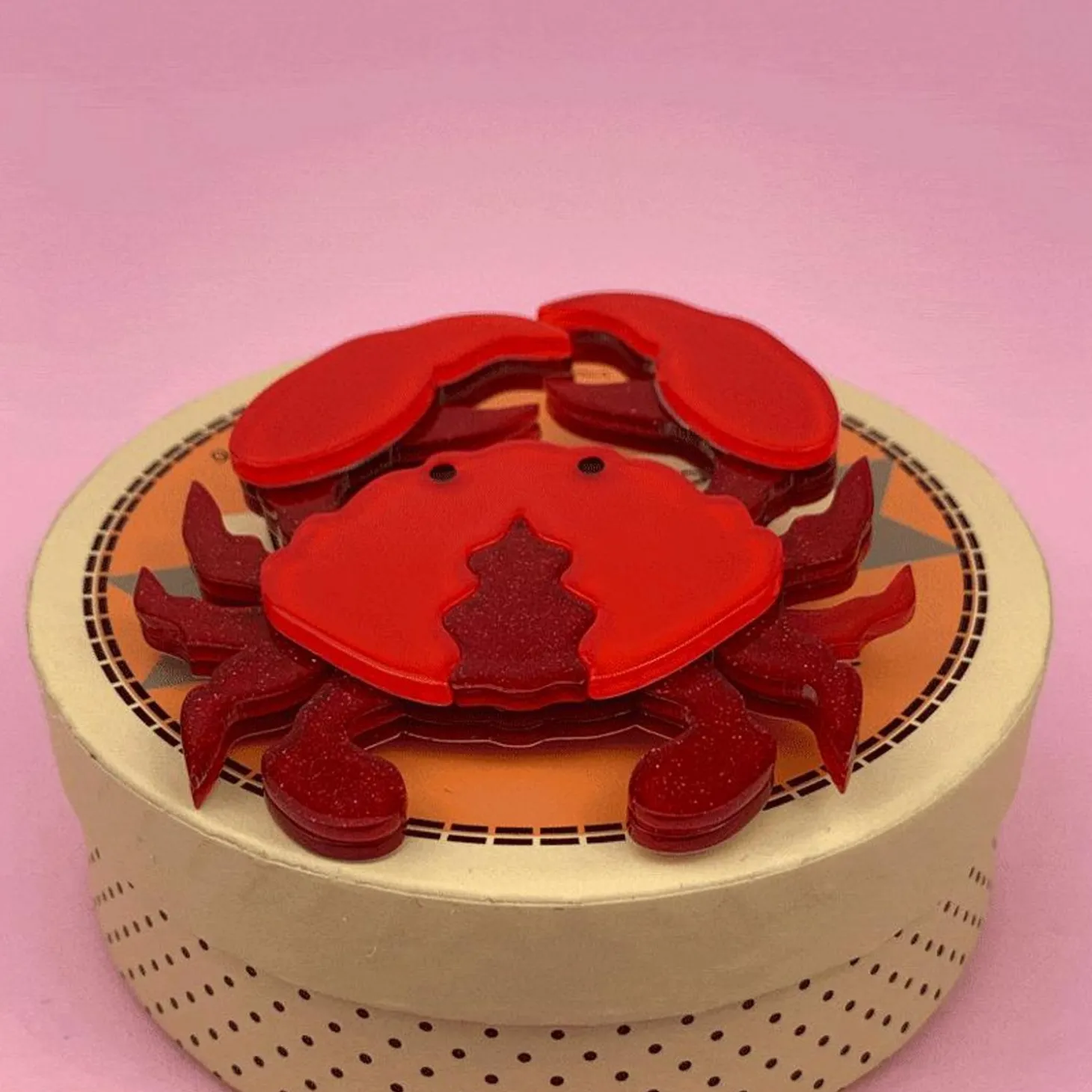 Huggable Decapod Brooch