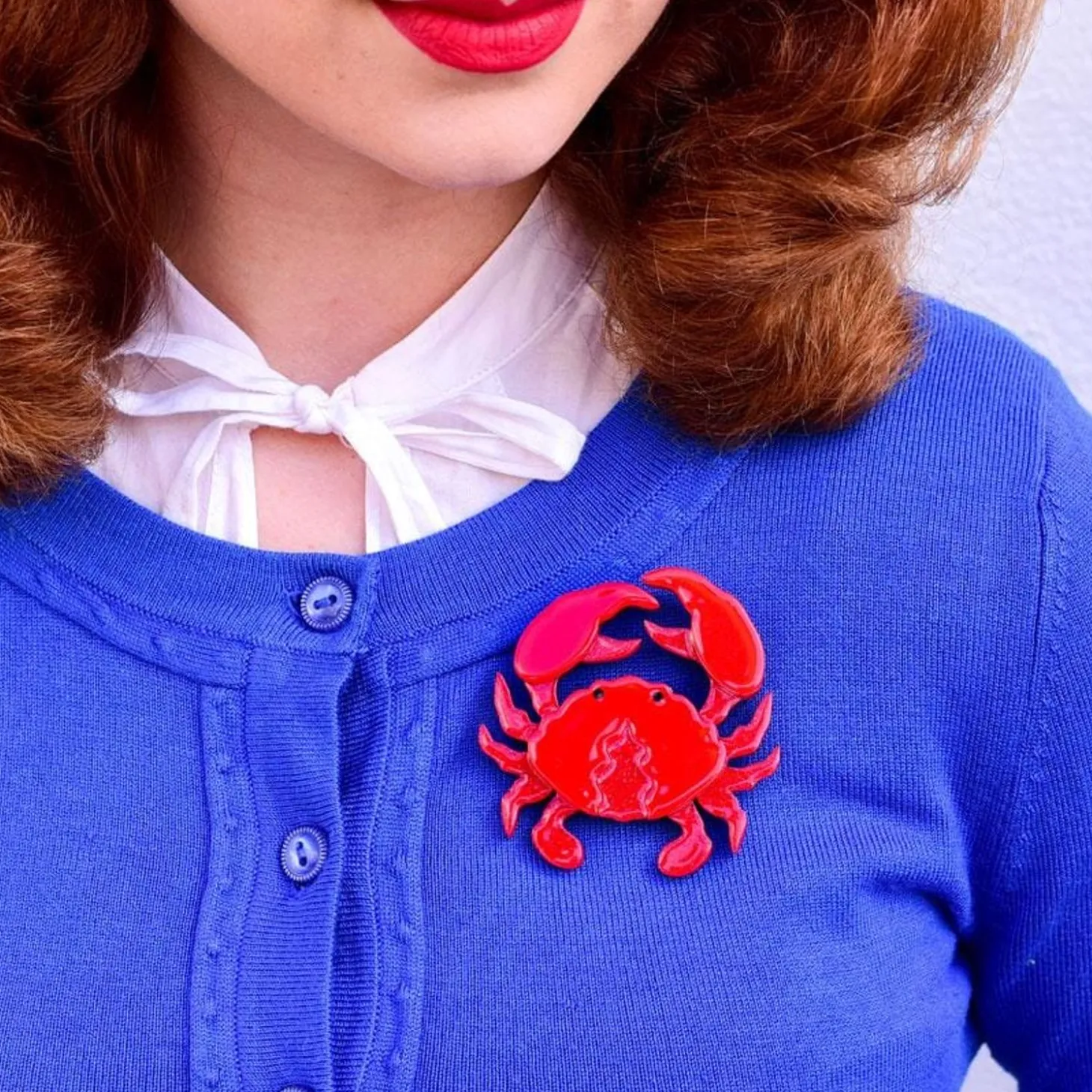 Huggable Decapod Brooch
