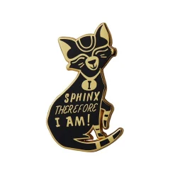 I Sphynx Therefore I Am Enamel Pin