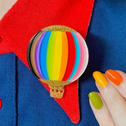 Inclusion Around The World Brooch
