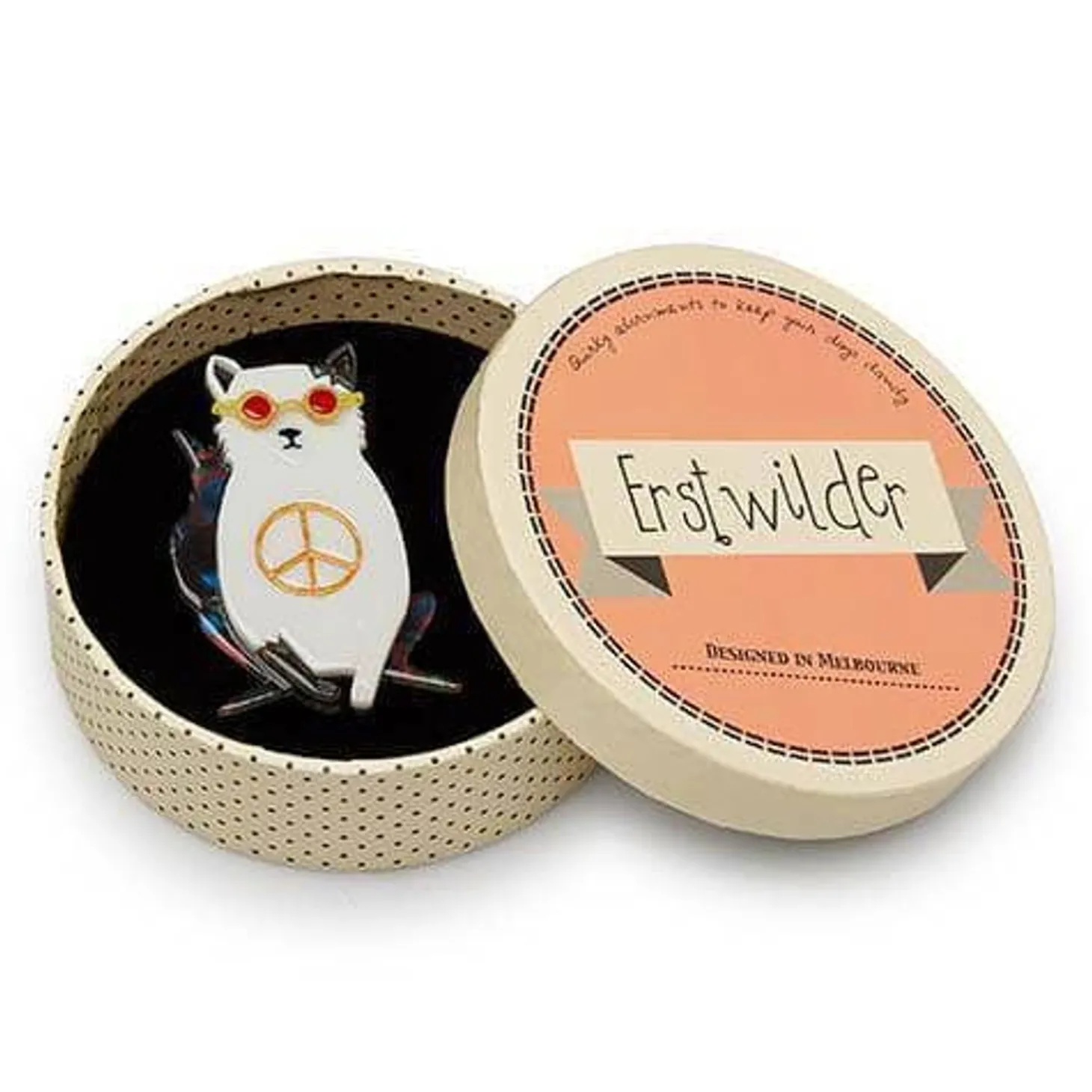 Instant Karma Cat Brooch