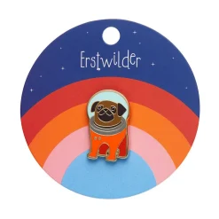 Interplanetary Pug Enamel Pin