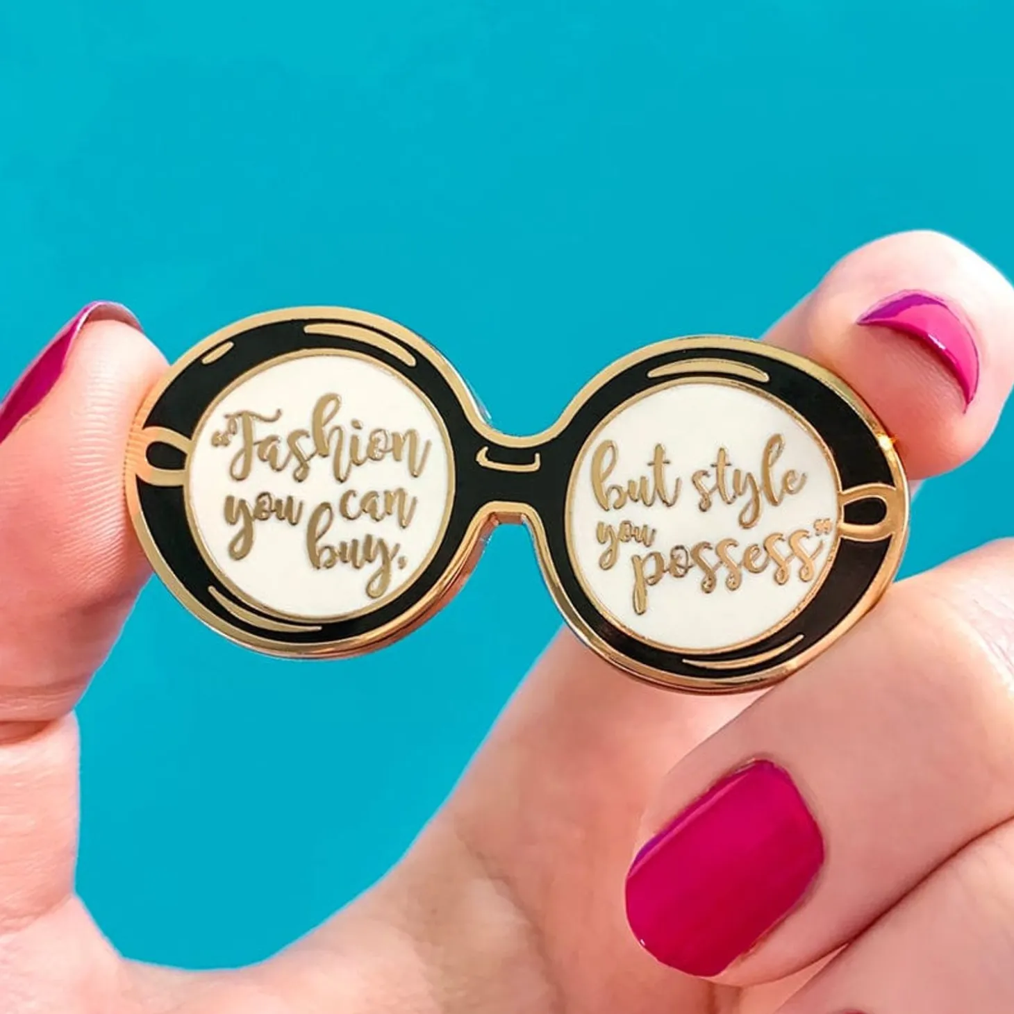 Iris Enamel Pin