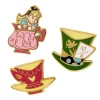 Kitchy Witch Alice'S Wonderland Teaparty Pin Pack - 3 Piece