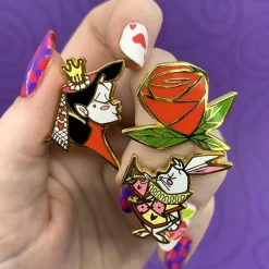 Kitchy Witch Alice'S Wonderland Queen & Roses Pin Pack - 3 Piece